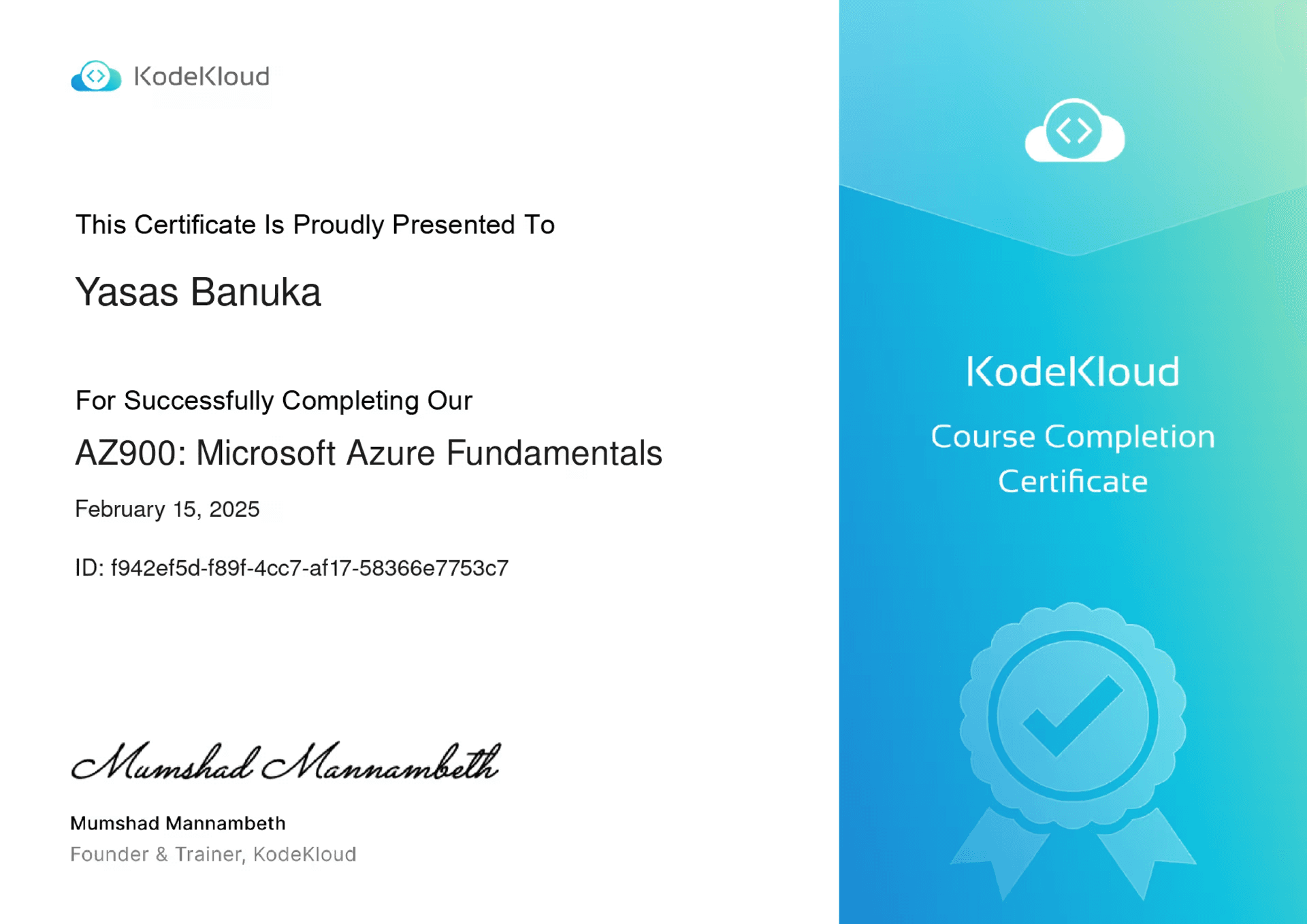 Microsoft Azure Fundamentals (AZ-900)